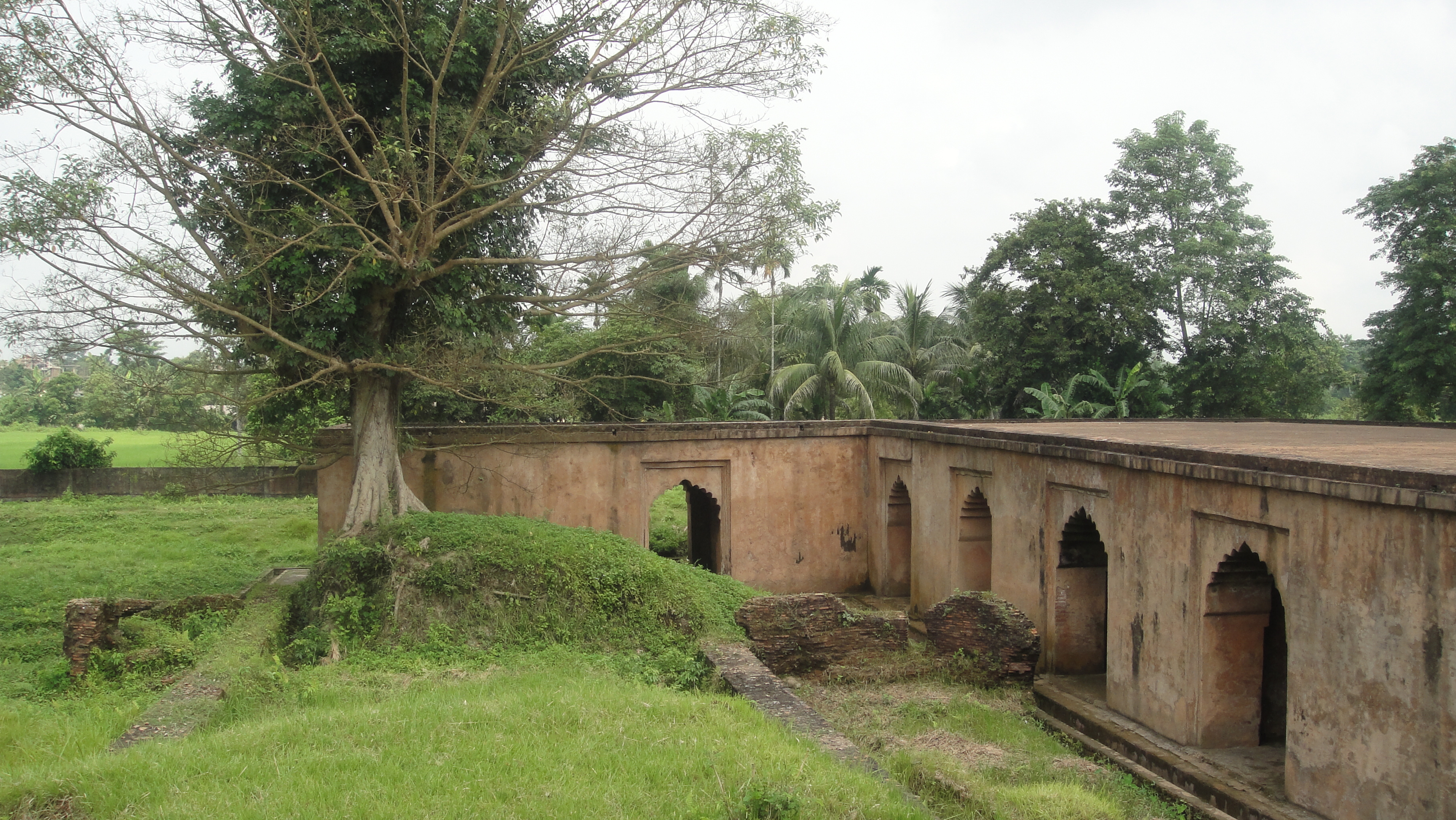 An ancient fort which has been abandon for decades.